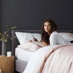 Sijo Tencel Eucalyptus Duvet Cover - Blush