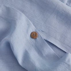 Sijo Best Sellers French Linen Duvet Cover - Sky