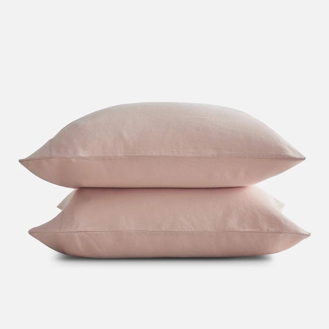 Sijo French Linen Pillowcase Set - Blush 3 Sijo French Linen Pillowcase Set - Blush