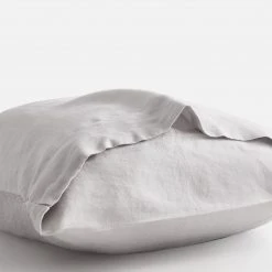 Sijo French Linen Pillowcase Set - Fog