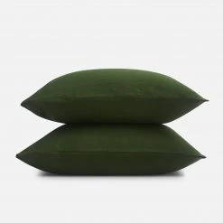 Sijo Best Sellers French Linen Pillowcase Set - Forest