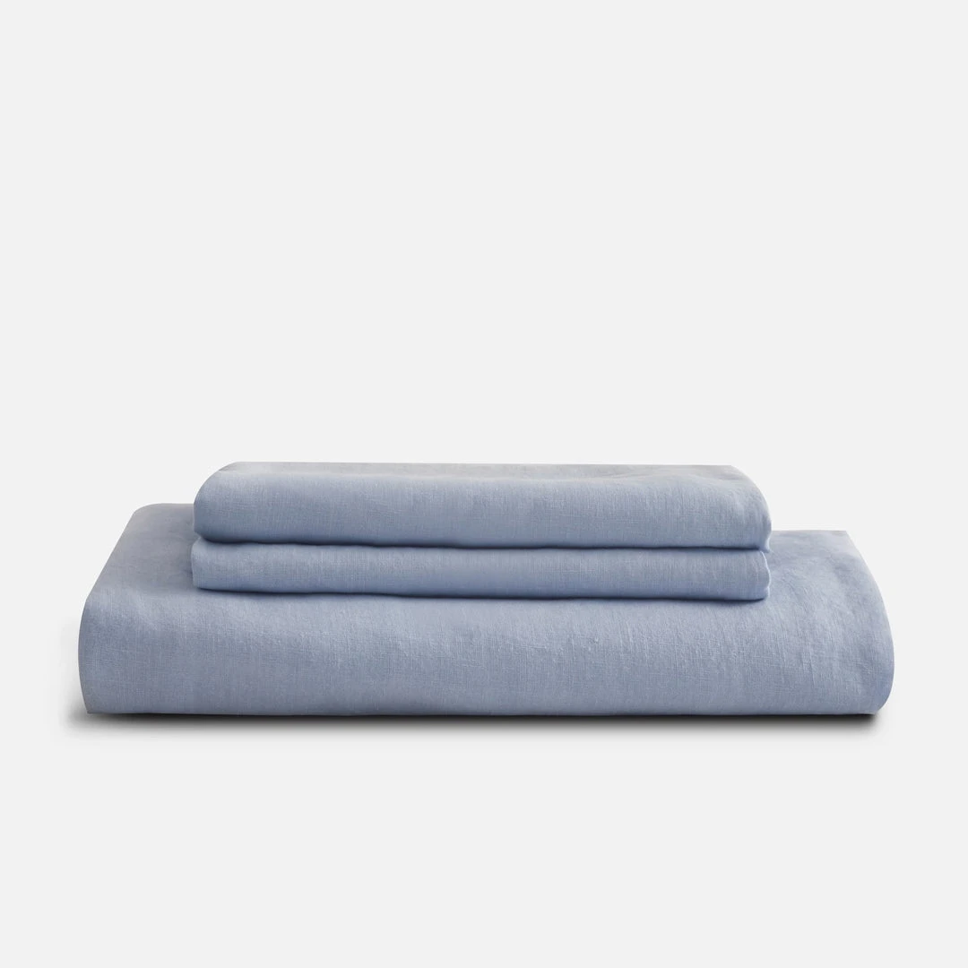 Sijo French Linen Sheet Set - Sky Best Sellers 3 Sijo French Linen Sheet Set - Sky Best Sellers