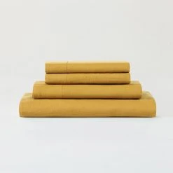 Sijo French Linen Sheet Set - Turmeric