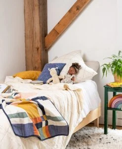 Anchal Small Patchwork Multi Plaid Throw Quilt 13 Anchal Small Patchwork Multi Plaid Throw Quilt