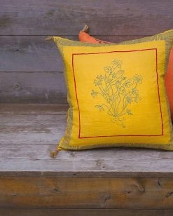 Soil To Studio Best Sellers Aditi Linen Throw PIllow Cover - Yellow 15 Soil To Studio Best Sellers Aditi Linen Throw PIllow Cover - Yellow