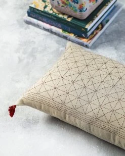 Soil To Studio Avani Linen Lumbar Pillow Cover - Cream Home Goods 8 Soil To Studio Avani Linen Lumbar Pillow Cover - Cream Home Goods