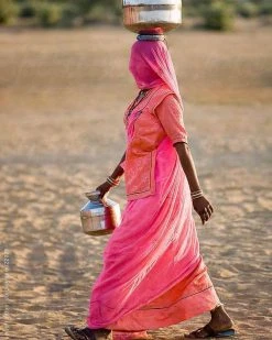 Soil To Studio Eli Linen Throw Pillow Cover - Bright Pink Best Sellers