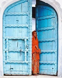 Soil To Studio Indu Linen Napkin Set - Tiffany Blue