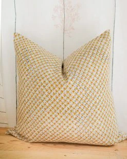 Soil To Studio Jodha Linen Throw Pillow Cover