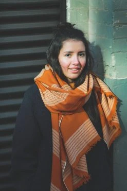 Soil To Studio Natasha Color Blocked Merino Scarf Accessories