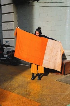 Soil To Studio Pragati Color Blocked Merino Scarf