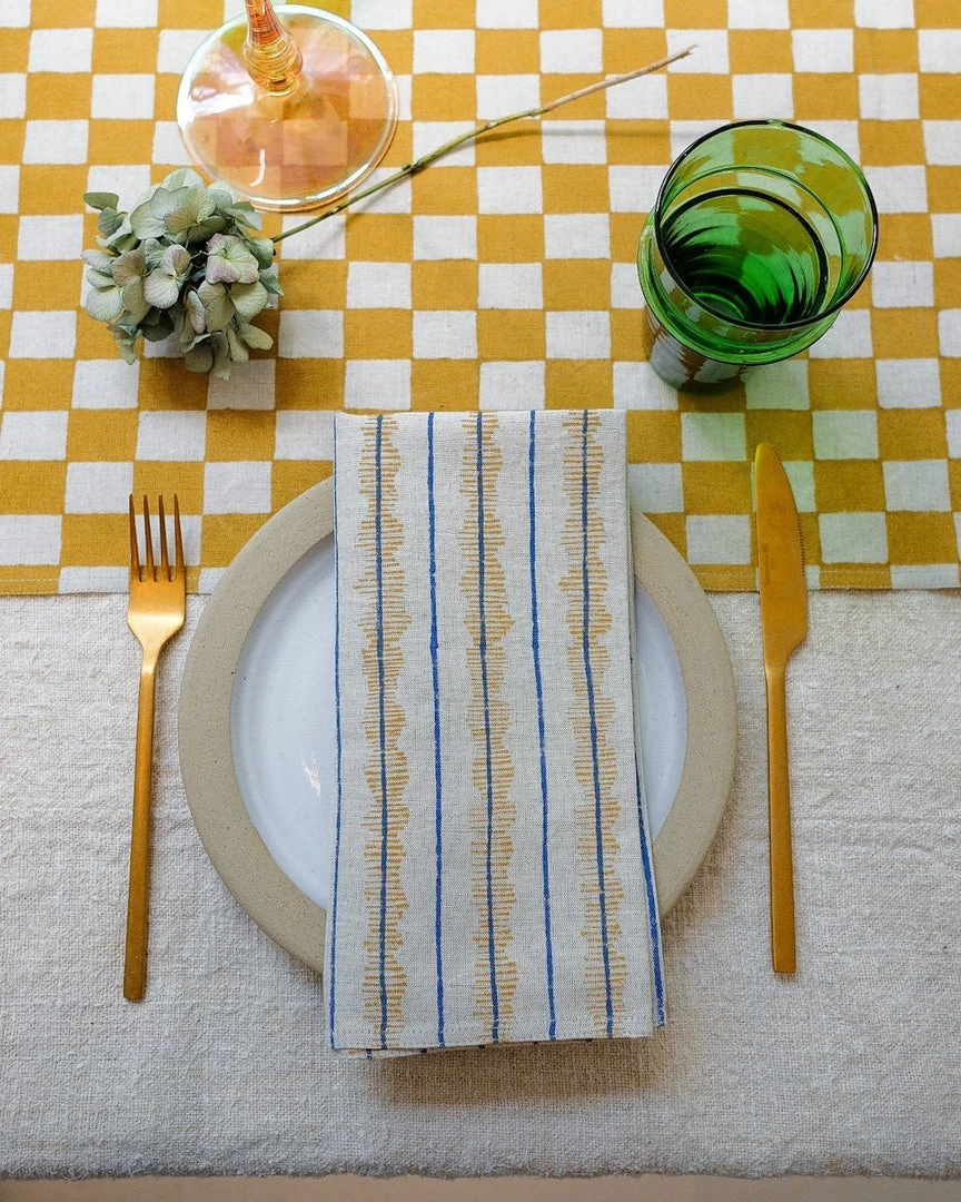 Soil To Studio Sneha Linen Napkin Set Kitchen + Dining 3 Soil To Studio Sneha Linen Napkin Set Kitchen + Dining