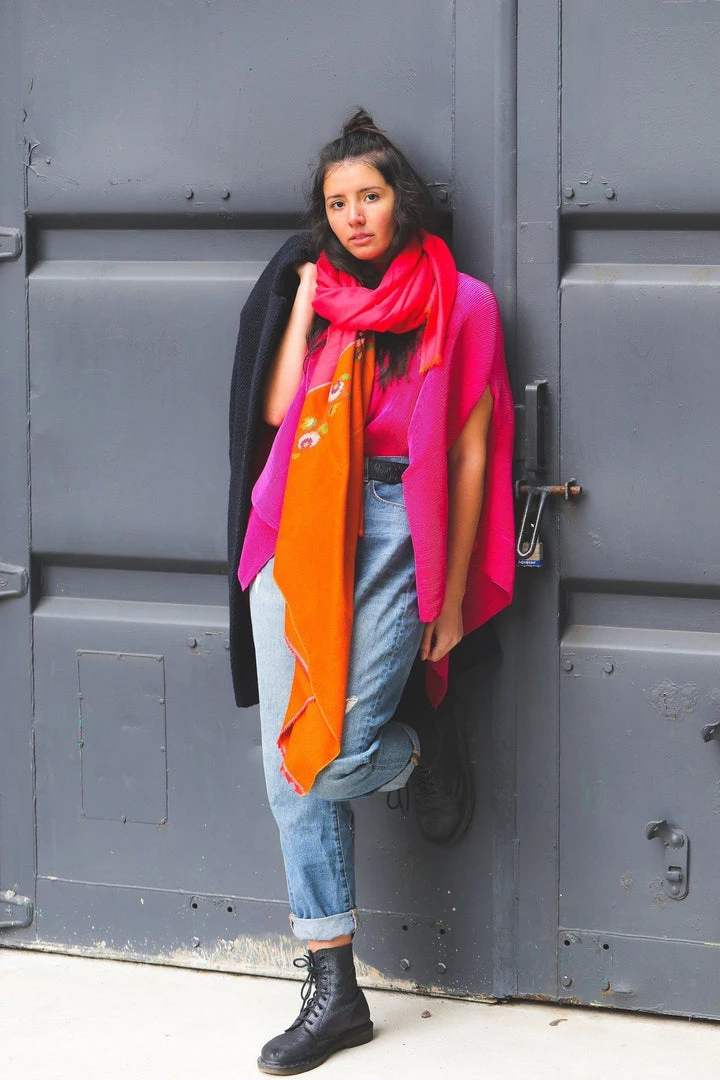 Soil To Studio Sushmita Color Blocked Merino Scarf Accessories 3 Soil To Studio Sushmita Color Blocked Merino Scarf Accessories
