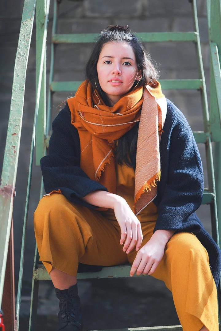 Soil To Studio Sushmita Color Blocked Merino Scarf Accessories 7 Soil To Studio Sushmita Color Blocked Merino Scarf Accessories