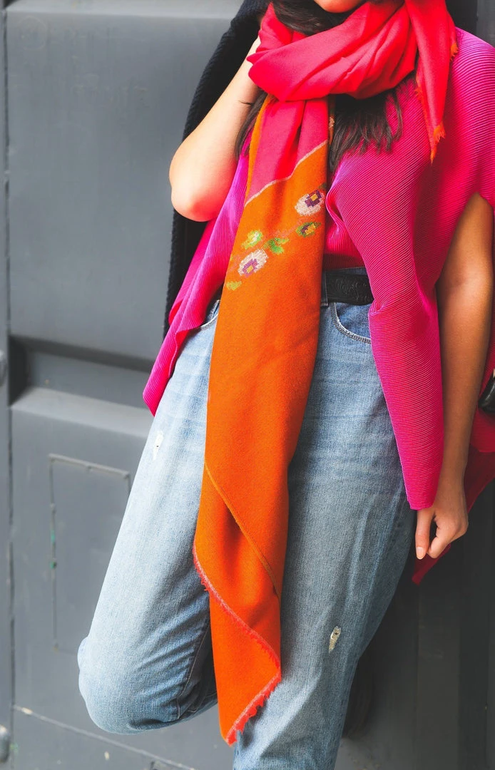 Soil To Studio Sushmita Color Blocked Merino Scarf Accessories 5 Soil To Studio Sushmita Color Blocked Merino Scarf Accessories