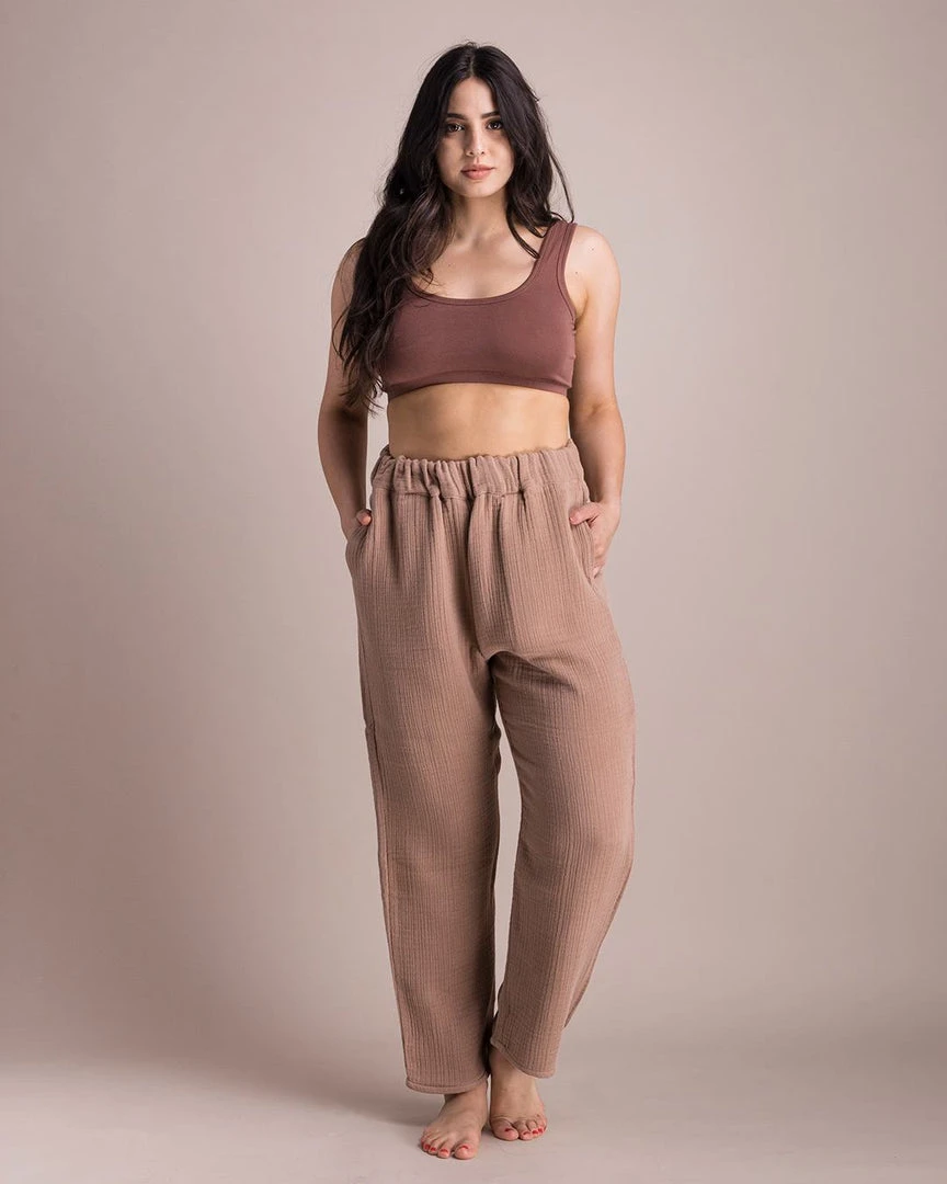 Soluna Collective Chestnut Relaxed Pants Clothing 3 Soluna Collective Chestnut Relaxed Pants Clothing