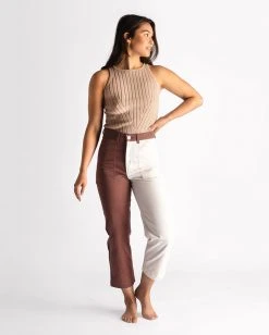 Soluna Collective Two-Tone Cargo Pants