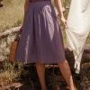 Valani Srey Banana Midi Skirt - Purple Sage Clothing