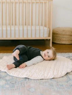 Creative Women New Arrivals Stone Washed Linen Quilted Playmat