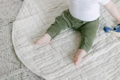 Creative Women New Arrivals Stone Washed Linen Quilted Playmat