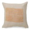 Casa Amarosa Stripe Throw Pillow Cover - Gold Earth