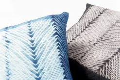 Studio Variously Ara Silk Throw Pillow - Indigo 12 Studio Variously Ara Silk Throw Pillow - Indigo