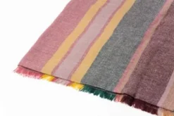 Studio Variously Barque Stripes Merino Wool Scarf