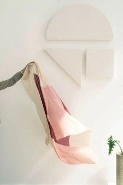 Studio Variously Rosewood Blok Silk And Cashmere Scarf Accessories