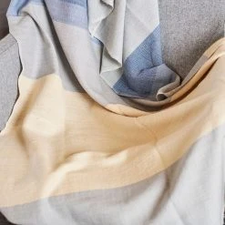 Studio Variously Ceru Merino Wool Throw Blanket
