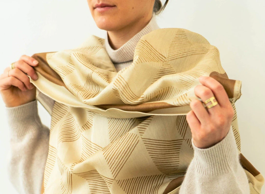 Studio Variously Dune Silk Scarf Accessories 6 Studio Variously Dune Silk Scarf Accessories