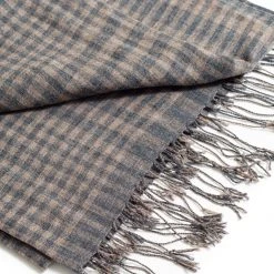 Studio Variously Fawn Checks Merino Scarf 13 Studio Variously Fawn Checks Merino Scarf