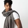 Studio Variously Fawn Checks Merino Scarf 2 Studio Variously Fawn Checks Merino ScarfÂ