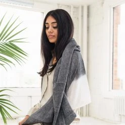 Studio Variously Granite Linen Scarf