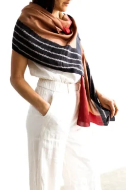 Studio Variously Handcrafted Kaavi Silk Scarf 8 Studio Variously Handcrafted Kaavi Silk Scarf