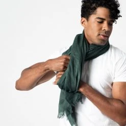 Studio Variously Accessories Moss Linen Scarf 