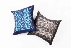 Studio Variously Naami Silk Throw Pillow - Indigo Home Goods 11 Studio Variously Naami Silk Throw Pillow - Indigo Home Goods
