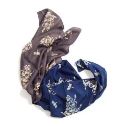 Studio Variously Accessories Oraa Black Silk Scarf