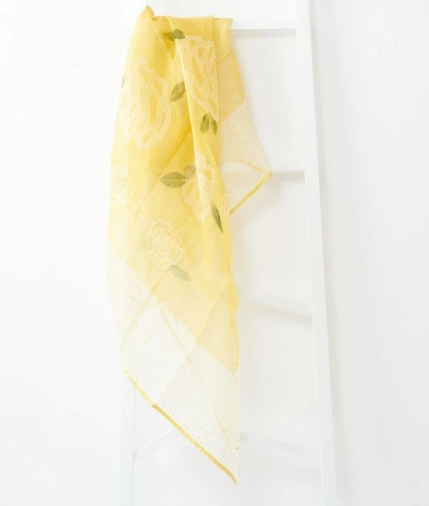 Studio Variously Primrose Turmeric Silk Scarf 12 Studio Variously Primrose Turmeric Silk Scarf