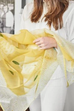 Studio Variously Primrose Turmeric Silk Scarf 21 Studio Variously Primrose Turmeric Silk Scarf