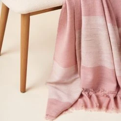 Studio Variously Rosa Merino Throw Blanket