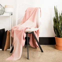 Studio Variously Rosa Merino Throw Blanket