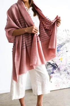 Studio Variously Rosewood Throw Blanket