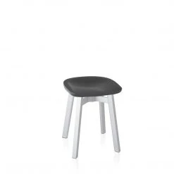 Emeco Su Small Stool - Aluminum Frame