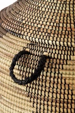 Swahili African Modern Extra Large Black And Gold ZigZag Hamper Home Goods 7 Swahili African Modern Extra Large Black And Gold ZigZag Hamper Home Goods