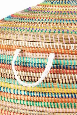 Swahili African Modern Large Rainbow Prayer Mat Hamper Home Goods