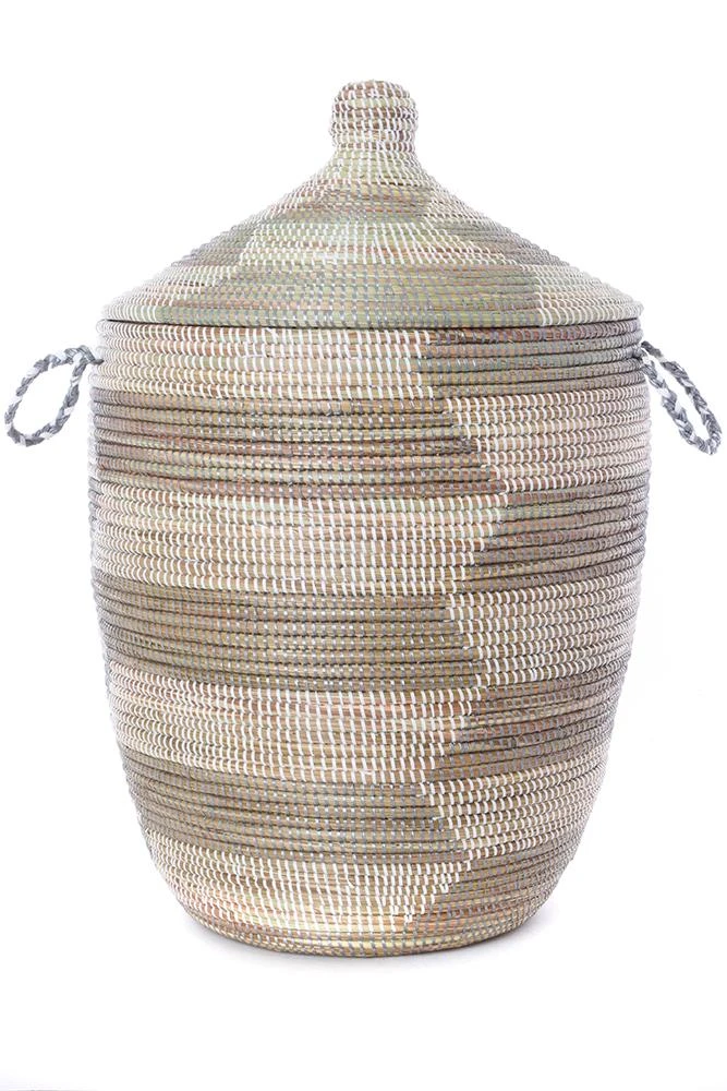 Swahili African Modern Large Silver And White Prayer Mat Hamper Home Goods 3 Swahili African Modern Large Silver And White Prayer Mat Hamper Home Goods