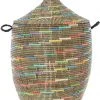 Swahili African Modern Large Sable Swirl Laundry Hamper Basket 1 Swahili African Modern Large Sable Swirl Laundry Hamper Basket