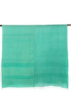 Swahili African Modern Sea Glass Blue Gabi Tablecloth / Throw Blanket