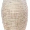 Swahili African Modern Senegalese Tall White Bongo Hamper Basket Best Sellers