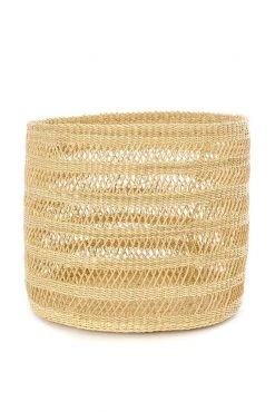 Swahili African Modern Home Goods Lace Weave Basket Bin Set